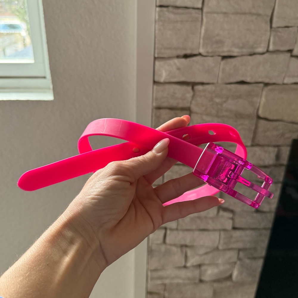 Colorful Belt Brand Neon Pink ‘80’s Style sz: Small